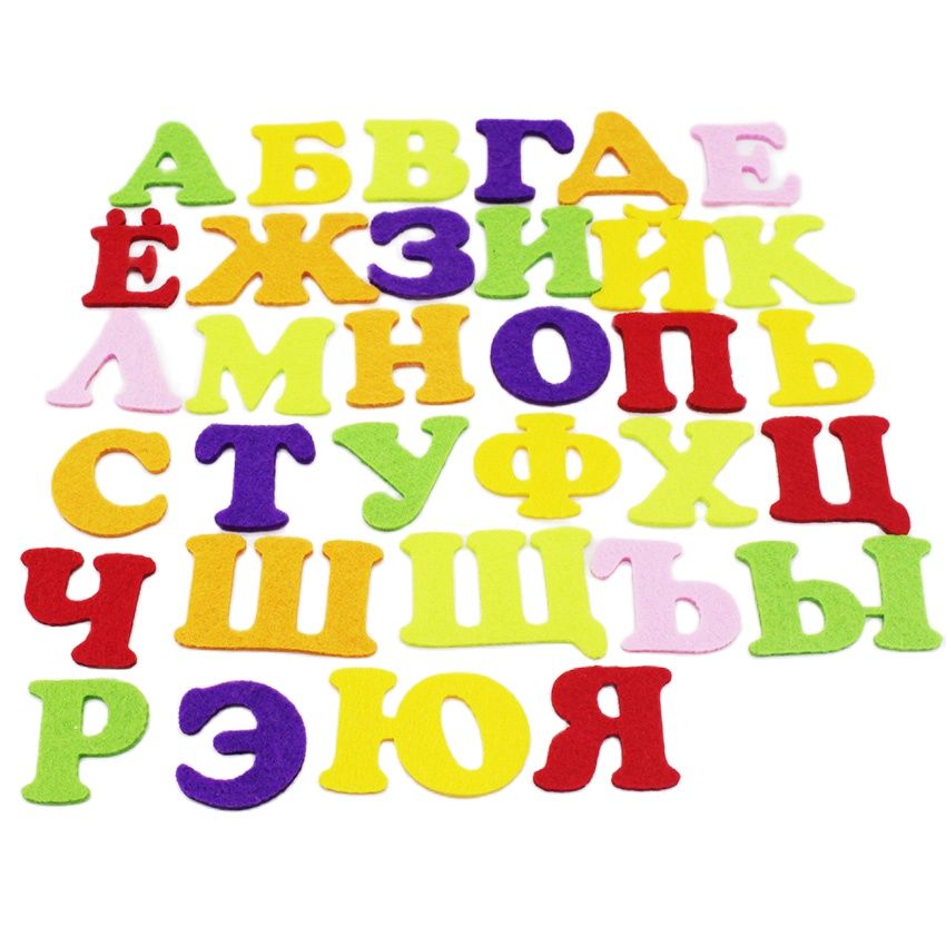 CMCYILING-alfabeto de fieltro grueso de 3mm de dibujos animados, alfabeto para coser, álbum de recortes, trabajo hecho a mano, juguete para niños, decoración del hogar, paquete de letras artesanales de fieltro, 33 Uds.