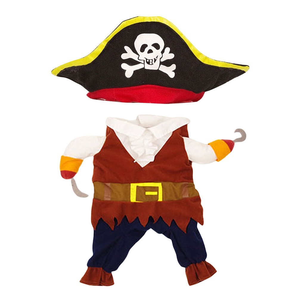 Huisdier Draaide Piraat Hond Kleding Pak Piraat Omgezet In Teddy Hond Kleding Halloween Kerst Kostuums