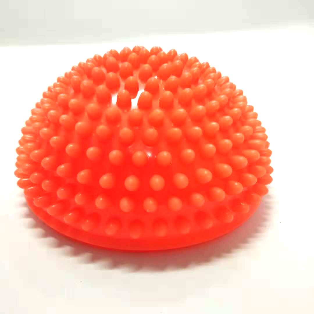 16cm Yoga Half Ball Toy Inflatable Sphere Stepping Stones Outdoor Toys Indoor Games for Kids Balance Hemisphere Ball: Orange-B