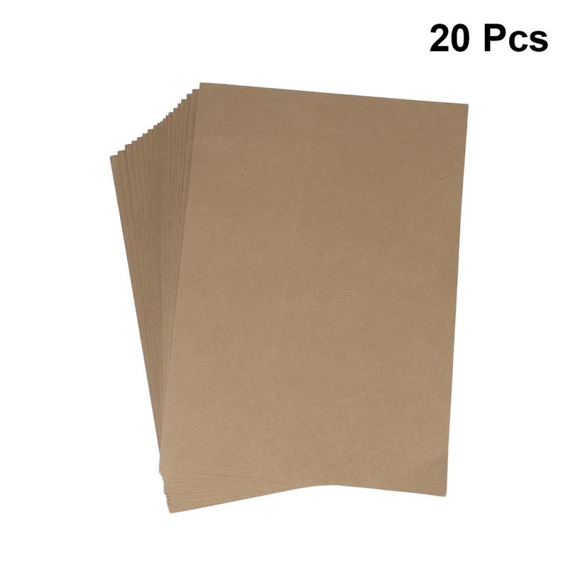 20pcs A4 Kraft Paper File Folder Document Paper Organizer Storage Holder School Office Stationery Supplies