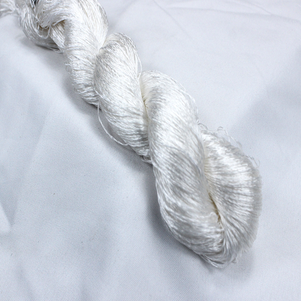 Hilo de seda 100% para bordar a mano, punto de cruz, 400m, negro/Blanco/4 colores puros, 1 unidad