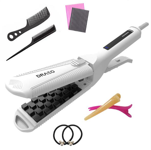 Hair Volumizing Iron Flat Iron Crimper Fluffy Hair Straightener Suitable for Long Short Hair Styling Tools