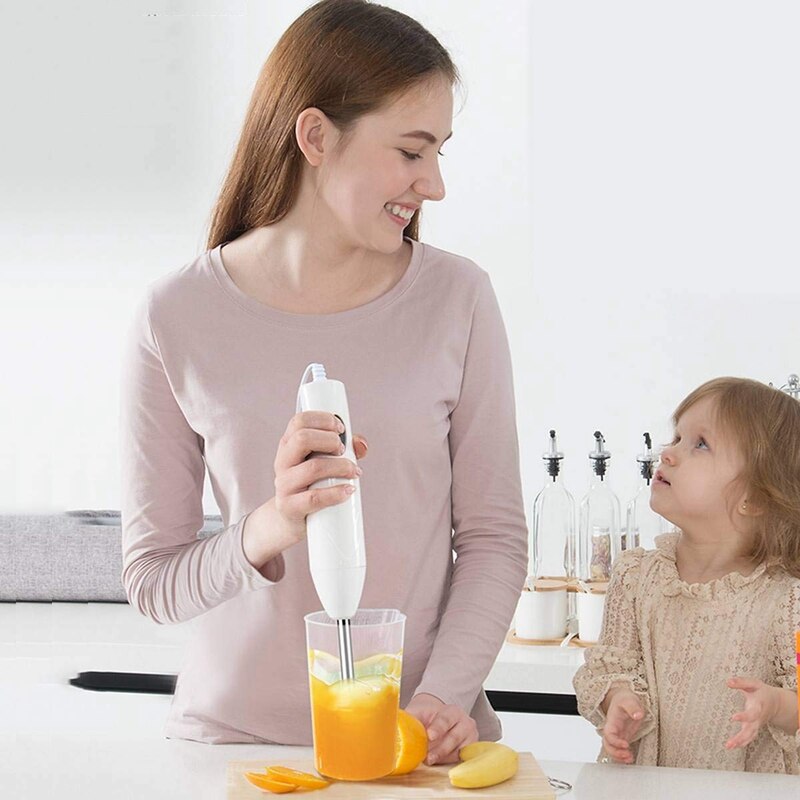 Immersion Hand Blender 4-In-1 Powerful Speed Control Stick Blender Milk Frother Egg Whisk Puree Infant Food - US Plug