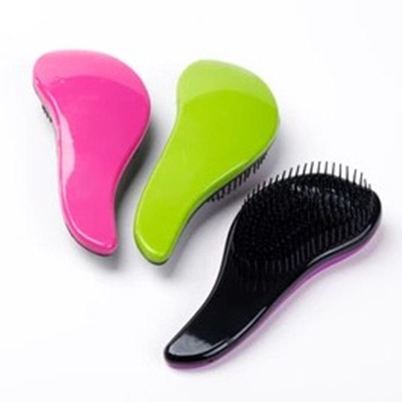Peines de plástico para el pelo para mujer, cepillo de pelo para ducha prendedores blandos, herramientas de estilismo, 1 unidad