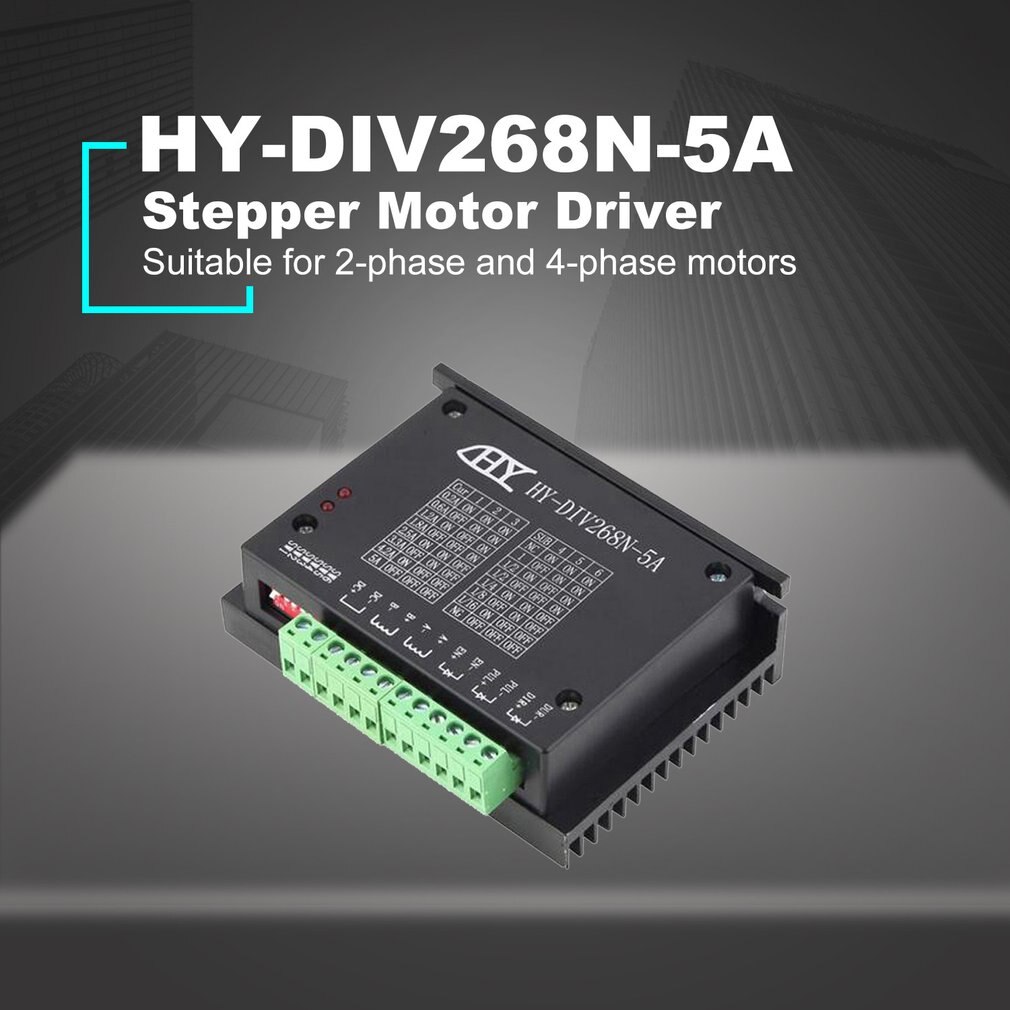 CNC Controller Stepper Motor Driver Nema TB6600 Single Axes Two Phase Stepper Motor for CNC HY-DIV268N-5A