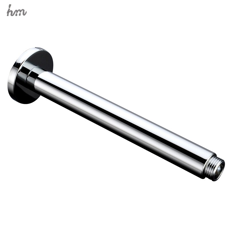 Hm rund top loft bruser væg arm messing med flange til brusehoved forlængelse 25cm længde bruser arme oprindelse guangdong kina