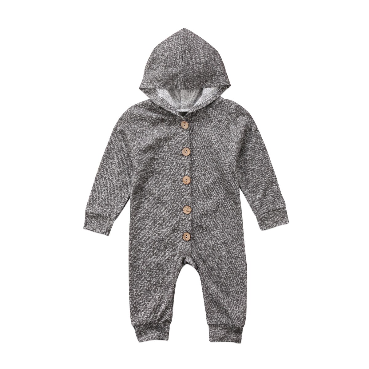 Infant Baby Boys Girls Striped Clothing Newborn Kids Romper Jumpsuit Autumn Clothes Outfits: Gray / 6M