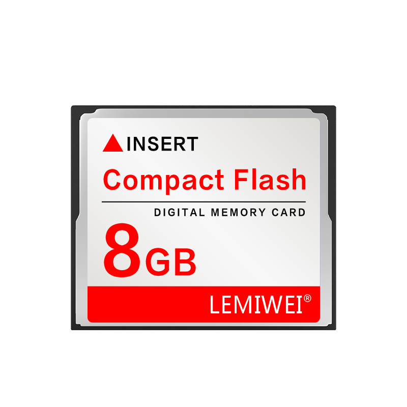Cartão de memória Lemiwei 256MB 512MB Cartão flash compacto 1GB 2GB 4GB Cartão CF 8GB 16GB 32GB 64GB Cartão Compactflash para câmera: 8 GB