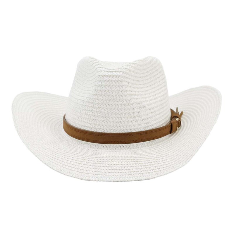 Uropero nueva de ala ancha grandes campos sombreros de paja mujeres ahuecado playa sombreros de sol Fluff Floppy verano gorras Boater ED: G