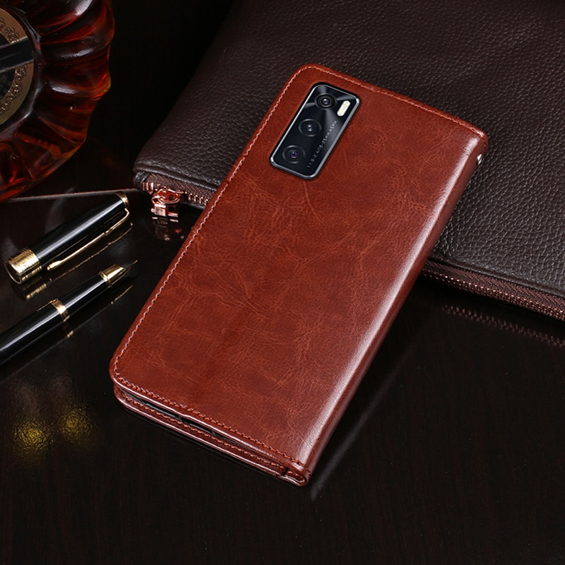 Für Vivo V20 SE fallen kippen Brieftasche Geschäft Leder Capa Telefon fallen für Vivo V20 SE Abdeckung Fundas Zubehör