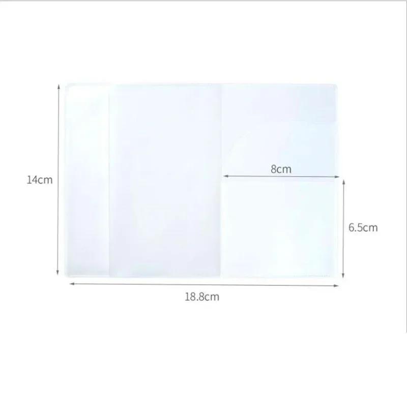 1-10PCS paspoort beschermhoes transparant mat, PVC-materiaal waterdichte documentenhoes