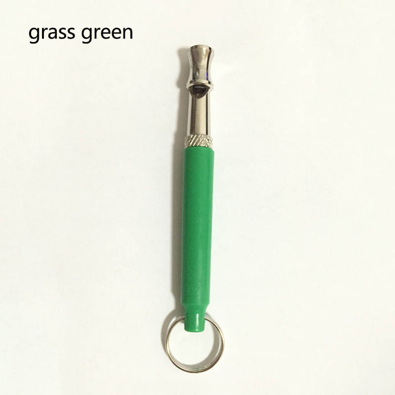 Dog Training Whistle Pets Supplies Interactive Tools 1 PC Anti Bark Adjustable Metal Ultrasonic Sound Dogs Training Flute: grass green