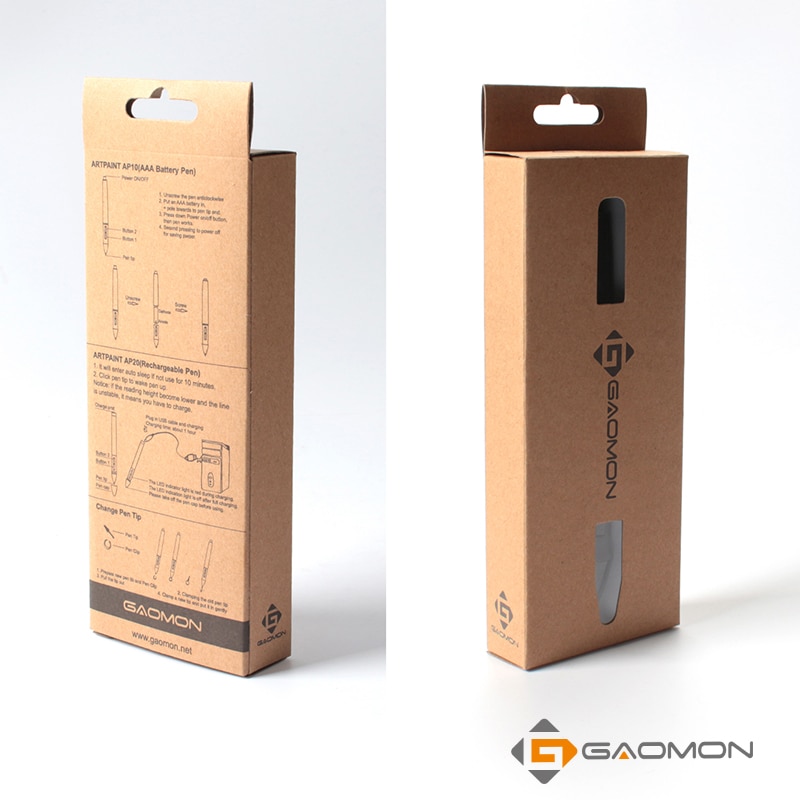 GAOMON Graphic Tablet for Drawing Pen 2048 Levels ArtPaint AP10 Stylus for GAOMON S56K/M106K/ Huion 420/