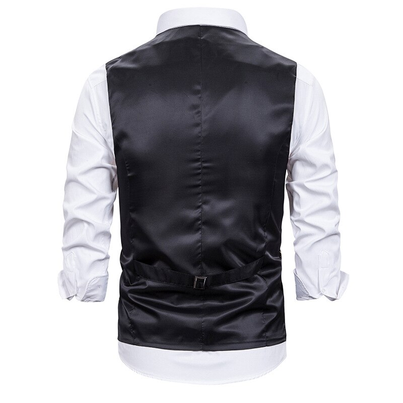 Glimmende gouden kerstman folie print kerstvest heren merk slim fit mouwloos smoking vest heren trouwpak vesten