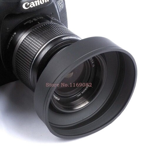 2pcs 49 52 55 58 62 67 72 77mm 3-stage Rubber Lens Hood for Dslr 5D2 5D3 60D 6D 5D4 1000D 100D D3200 D7100 D5200 D610 D600 lens