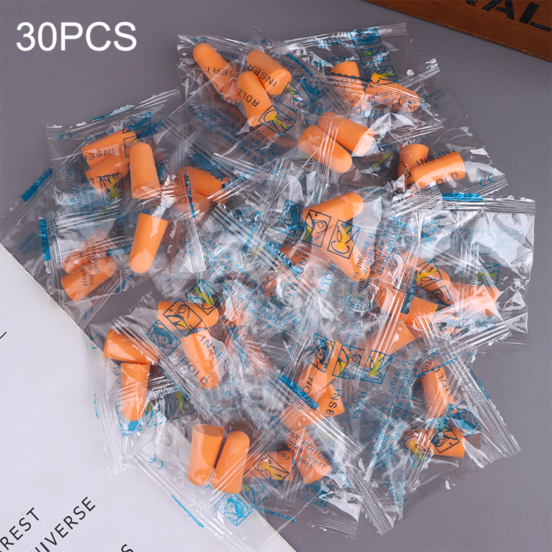 10/20/30Pairs Ruisonderdrukkende Oordoppen Herbruikbare Ruisonderdrukking Bescherming Geluidsisolatie Oordoppen Voor Slaap Studie werk: Rood