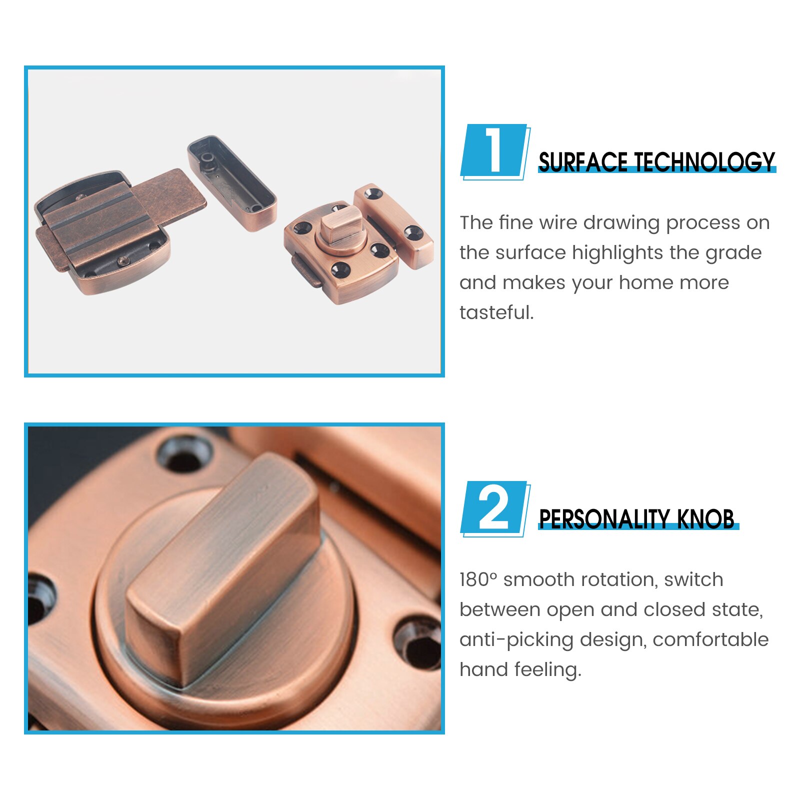 Thickened Zinc Alloy Small Door Latches Tools Sliding Door Left And Right Latches Sliding Door Sliding Door Bolts Door Lock Tool