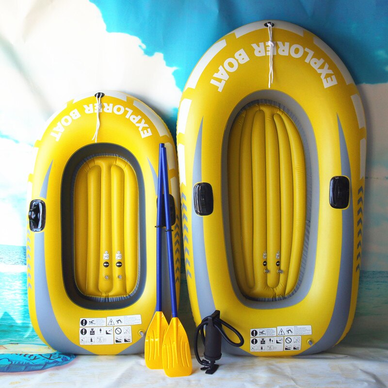 Inflatable Kayak Canoe 55kg Rowing Air Boat Double Valve Drifting Diving Inflatable Boat Fishing Boat