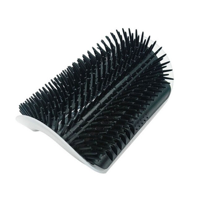 Kat Zelf Groomer Kam Borstel Pet Wrijven Gezicht Kietelen Massage Apparaat Met Catnip Ontharing Kam Voor Kat Hond Pet grooming Supplies: Black