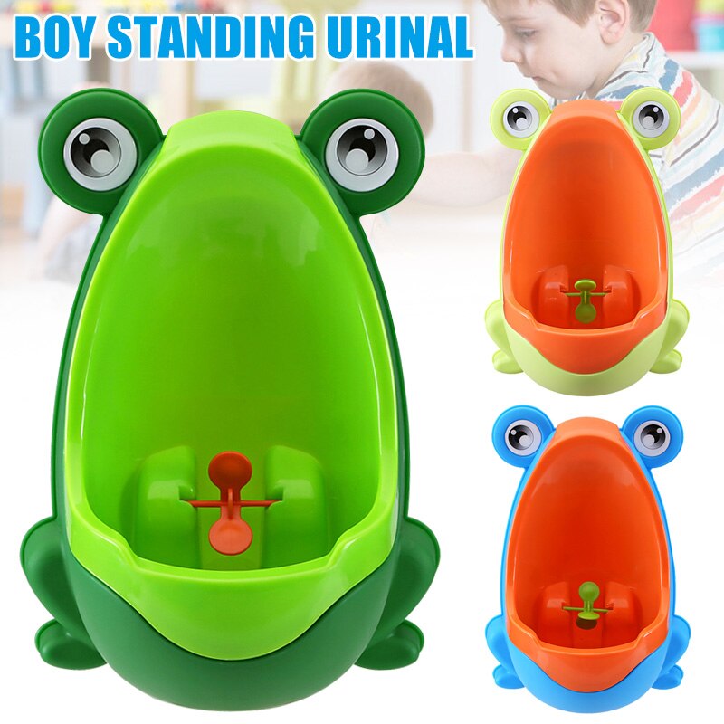 Urinoir D'apprentissage De La Propreté Pour Garçon - Forme Grenouille Avec Cible, Amovible, Montage Mural - Pour 1-8 Ans