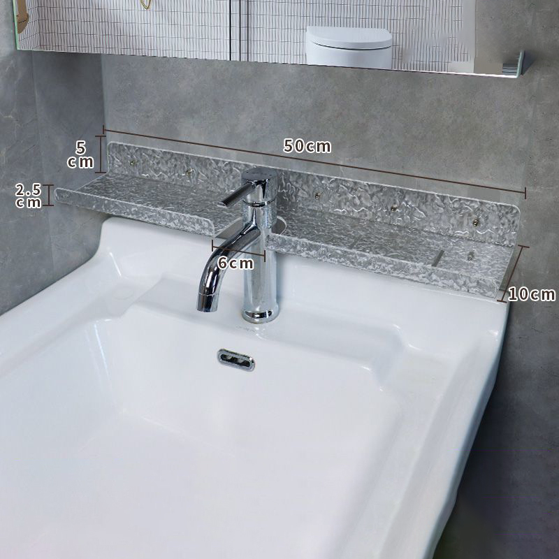 Acrylic Bathroom Shelf Organizer Over The Faucet,Bathroom Sink Shelf Over Faucet,Countertop Organizer Kitchen Above Sink Rack: DEEP BLUE