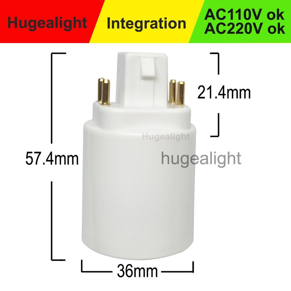 10 Stks/partij G24 Om E27 Socket Base G24q Naar E27 Led Light Bulb Lamp Adapter Converter Houder Lamp Base Converter .