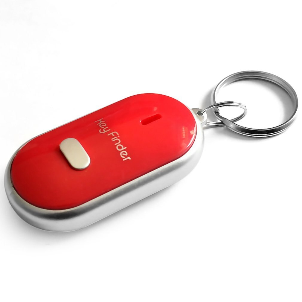 Led fløjte nøgle finder blinkende bip lyd kontrol alarm anti-mistet nøglefinder locator tracker med nøglering