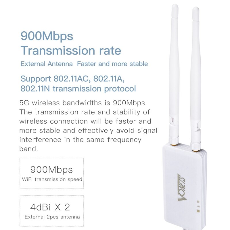 VAP11S- 5G Wireless Mini Router DC5V-24V Wifi Bridge Repeater AP Signal Amplifier Wifi Signal Stabilizer