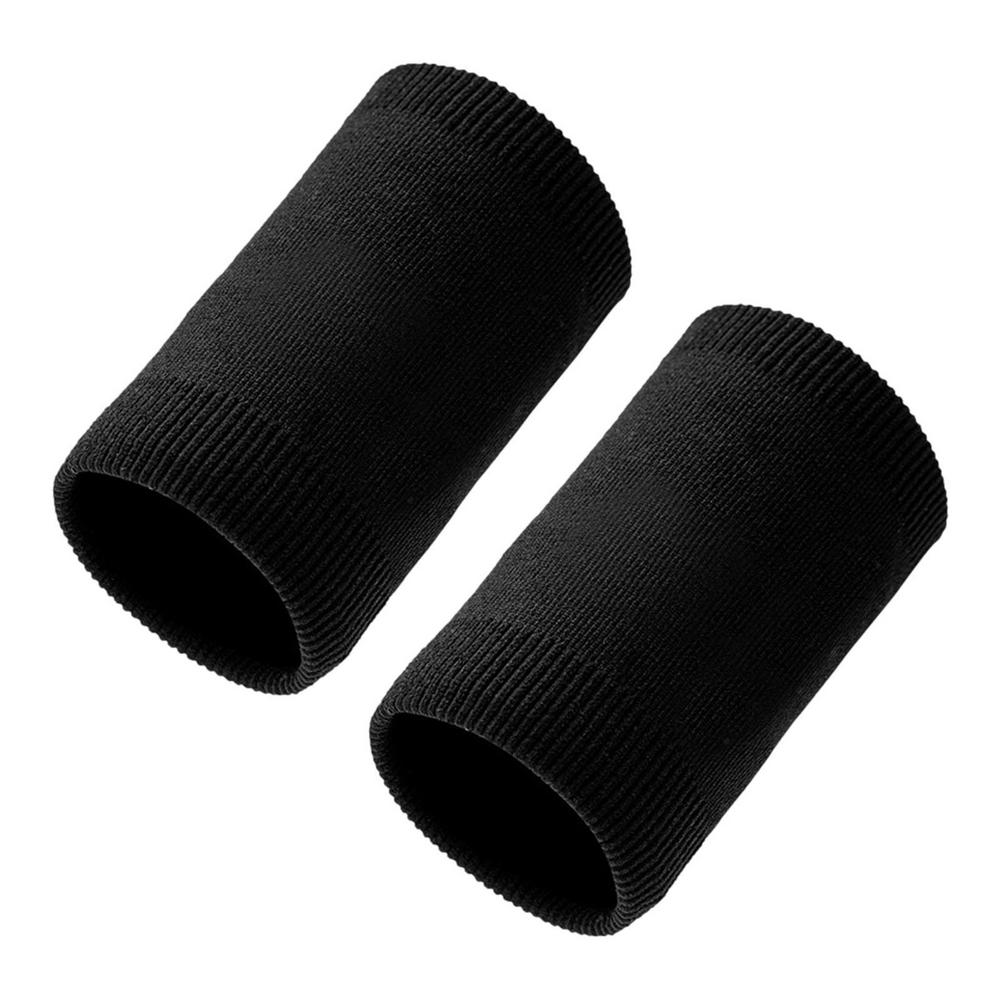 Sportsvedbånd til fitnesscenter yoga volleyball håndsvedbånd håndledsstøtte åndbar iskølende tennis armbånd: Sort