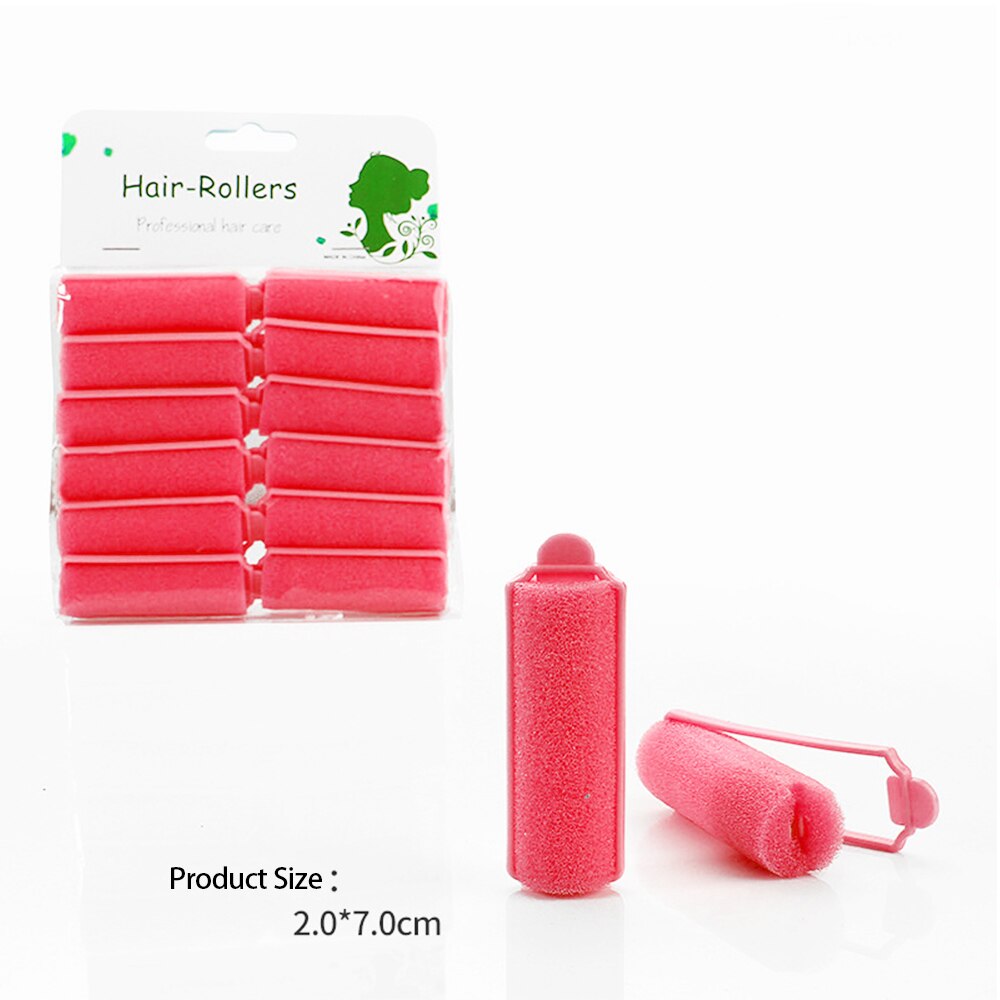 12 Pcs Hair Curler Soft DIY Sponge Hair Styling Fo... Grandado