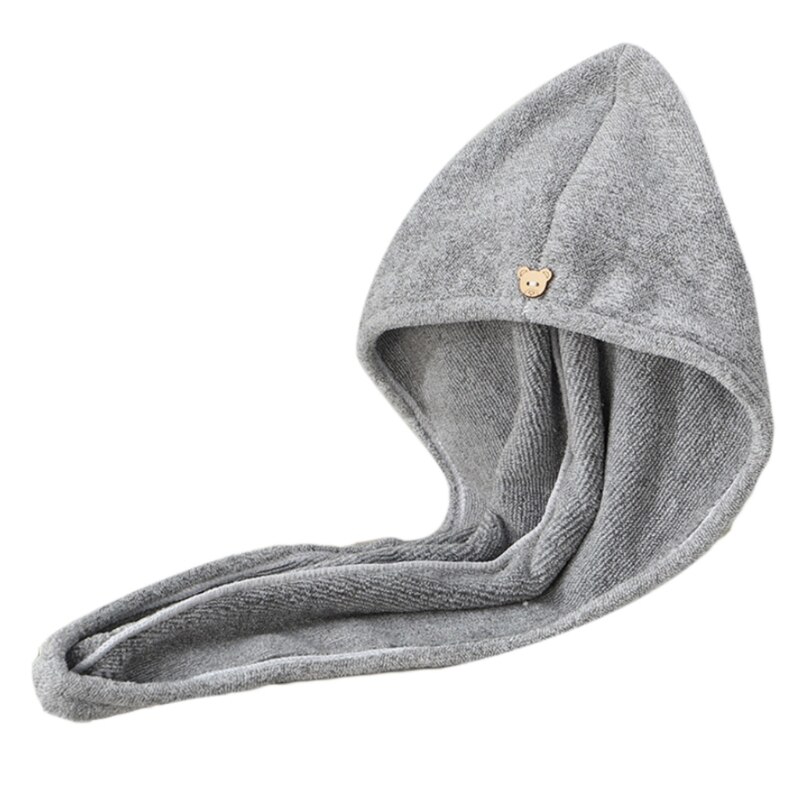 Gorro de fibra de carbón de bambú para el pelo, toalla de secado rápido, absorbente, para baño y ducha, novedad de