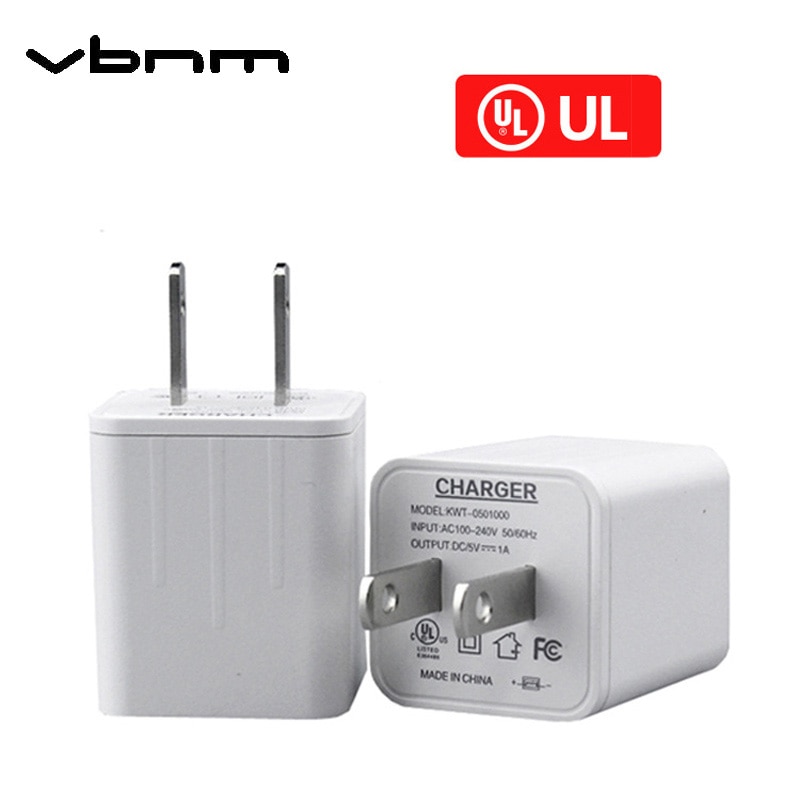 Vbnm 5V 1A Usb Mobiele Telefoon Oplader Power Adapter Travel Charger Met Ul Certificaat Voor Apple Iphone Ipad Android samsung