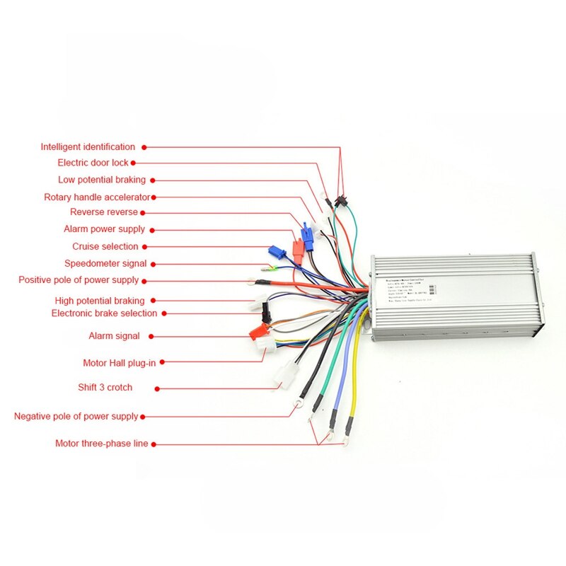 Electric Bike Controller 36/48V Ebike Brushless Controller 250W 1000W Controller