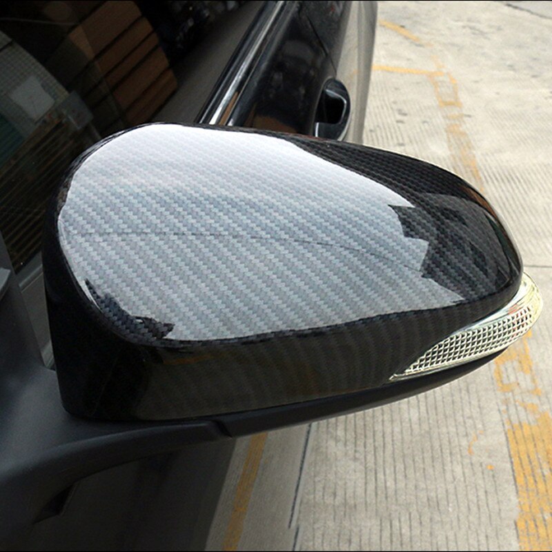 Voor Toyota C-HR Chr Abs Chrome/Carbon Decoratie Achteruitrijcamera Achteruitkijkspiegel Side Glas Spiegel Cover trim Frame 2 Stuks
