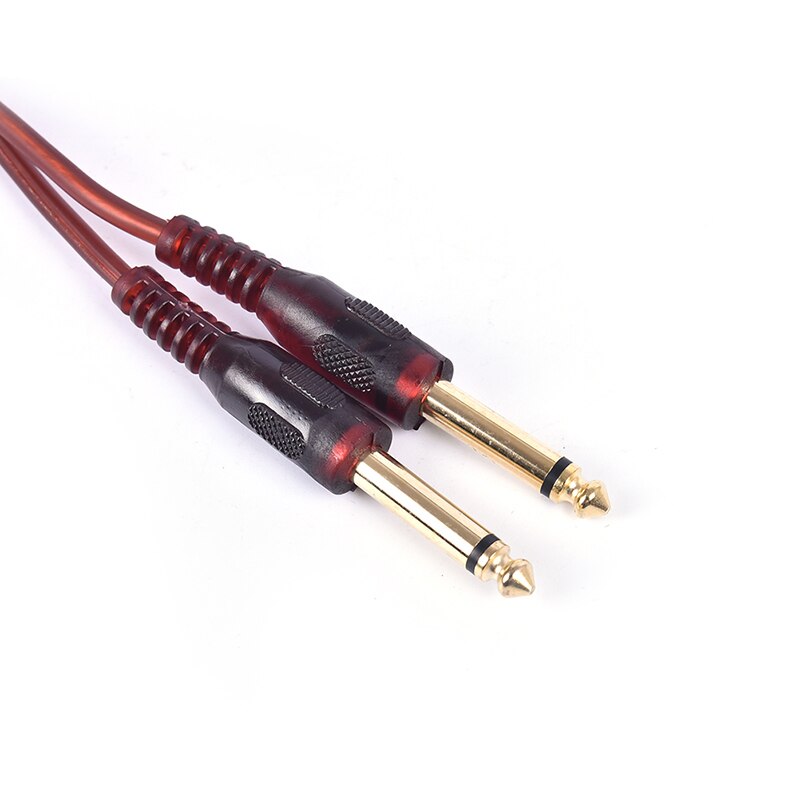 1Pc 1.5M Kabel, Dual Rca Male Naar Dual 6.35Mm 1/4 Inch Mannelijke Mixer Audiokabel