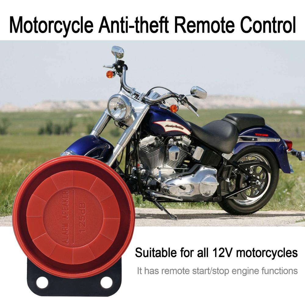 EFHIPS alarma moto 12V Universal Motorcycle Alarm System Scooter Anti-theft Security Alarm System Two Pcs Control Key