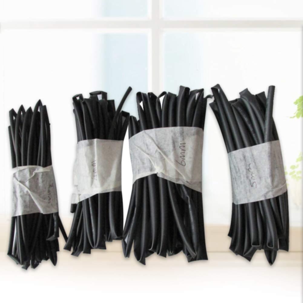 4PC 3/4/5/6mm Diameter Heat Shrinking Tubing 1m Solder Seal Heat Shrink Butt Connectors Soldering Sleeve durable practical use