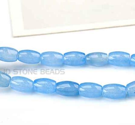 Natural Rice Shape Chalcedony Stone Beads Accessories For Jewelry Making Smooth Loose Colorful Gem Stone Beads: COLOR 6 / 8 x12mm