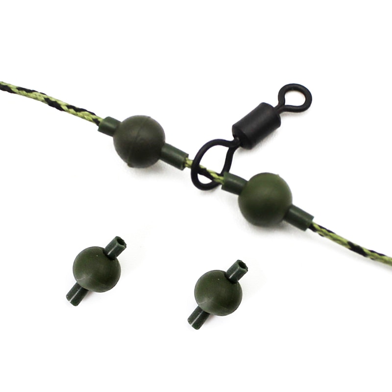 100 stk karpefiskeri tilbehør kit chod perler helikopter rig ringe silikone rør perle til karpe fiskeri hår rig terminal grej