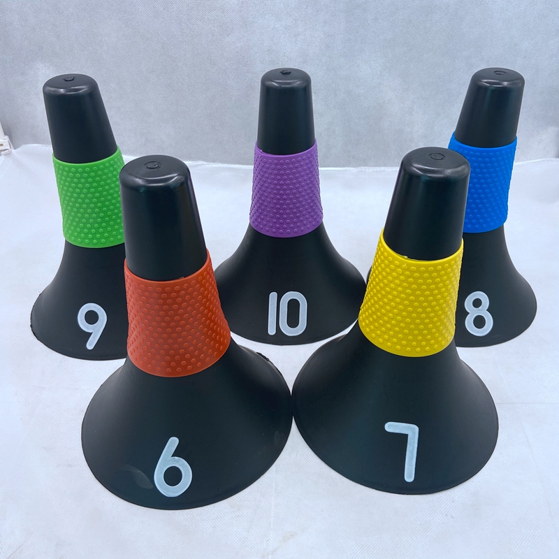 10 -teiliges set: basketball-trainingsfass, hinderniskegel, fußball-trainingshornfass, rutschfest, langlebig