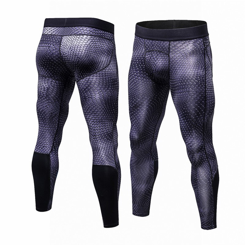 Mænd fitness kompression bukser leggings sports leggings løb hurtig tør sportstøj bukser fitness trænings bukser fitness tights