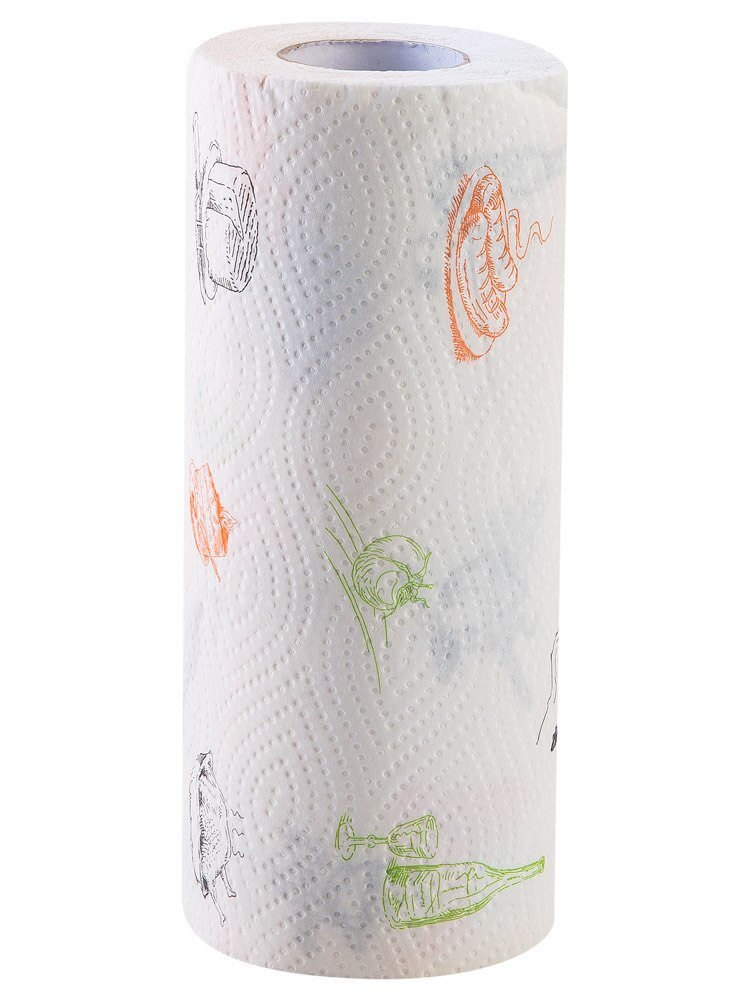 2 pieces/lot Disposable Kitchen Cleaning Tools Two-layer Thickened Paper Towels / Oil Absorption Kitchen Roll Paper / 56 Sheets