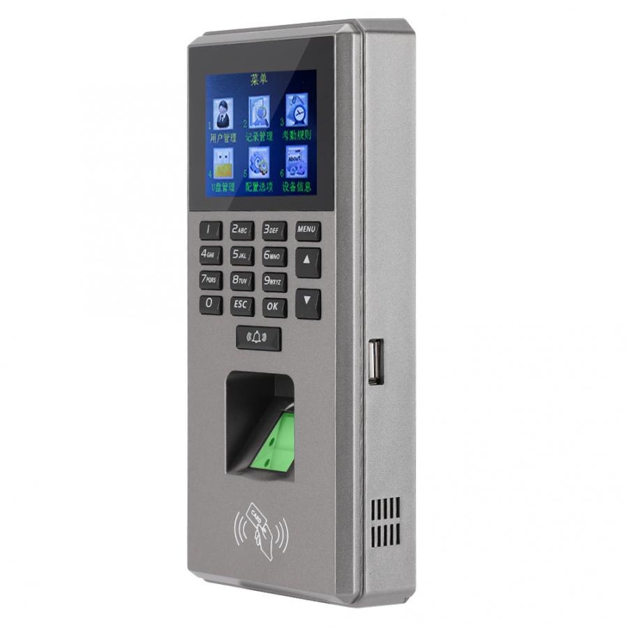 2.4in TFT Time Attendance Machine Fingerprint Card Password Door Access Control System Time Attendance