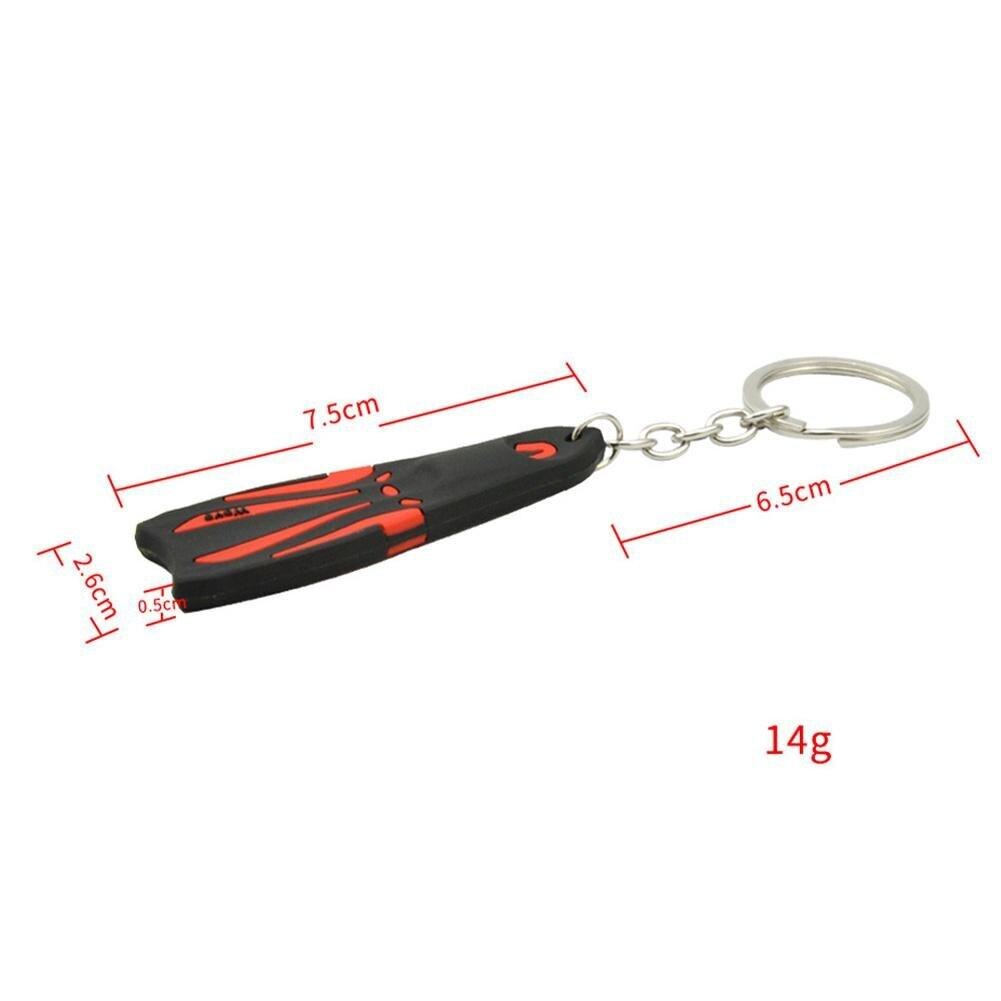 Llavero con aletas de buceo, soporte de acero de silicona para barco, Kayak, surf, navegación, accesorios de buceo