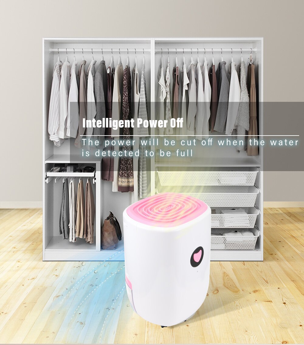 800ml Home Dehumidifier Portable Electric Mini Drying Machine Mini Air Dryer Air Dehumidifier For Home Wardrobe Office