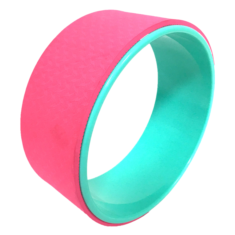 Yoga Wheel Dharma Yoga Pose Wheel 12.5x5In Yoga Circle Ring Strong Roller Yoga Back Stretcher Balance Accessory: Black