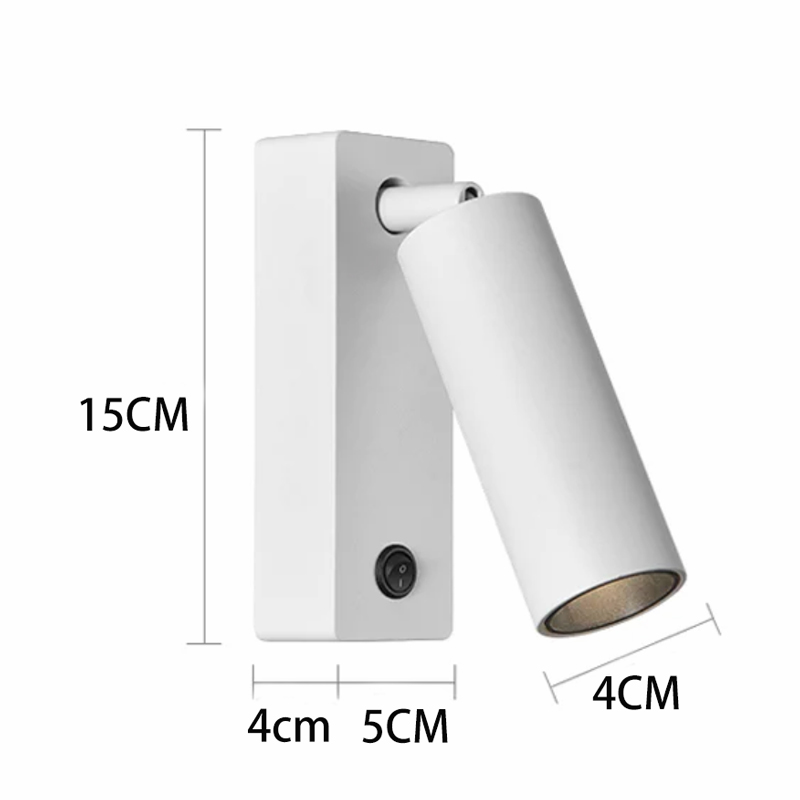 LED-Wand leuchte mit Schalter 3w moderne klappbare Dreh leuchte Innenwand leuchte für Hotel zu Hause Schlafzimmer Nachttisch Lese lampe: Nature White(3500-5500K) / WHITE