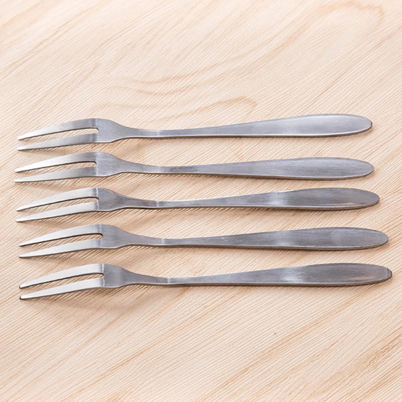 Fruit Fork Luxury Stainless Steel Gold Cake Dessert Forks Lovely Mini Fork Used For Cake In Party Snail Fork Restaurant: Default Title