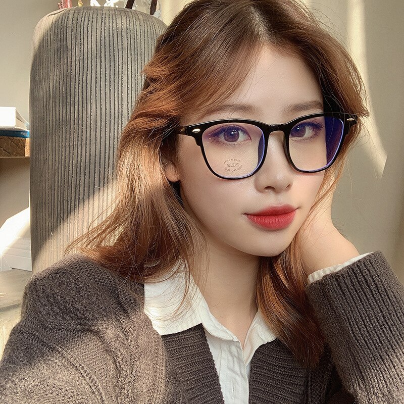 Women Glasses Frame Men Eyeglasses Frame Vintage Round Clear Lens Glasses Optical Spectacle Frame Transparent