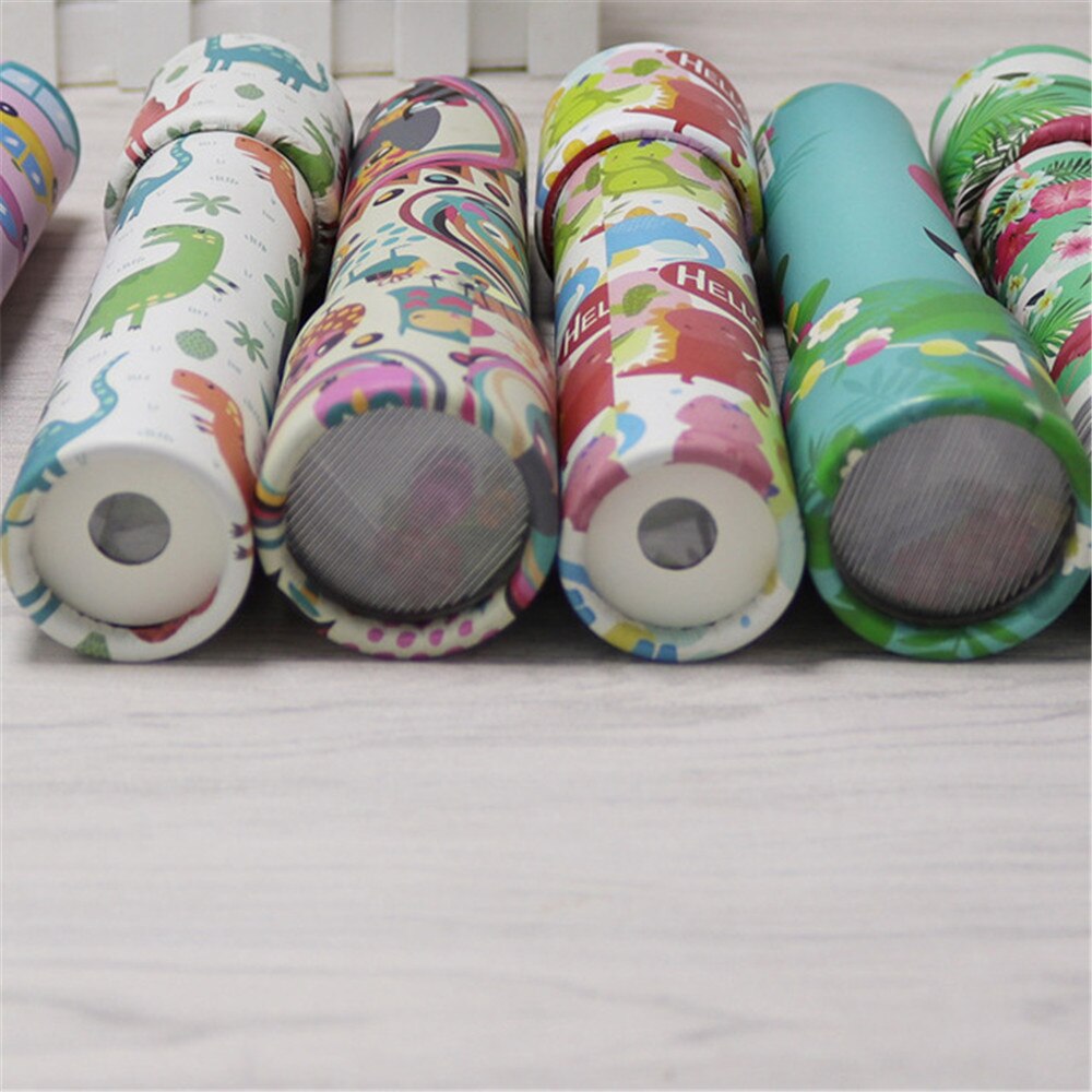 Kleurrijke Roterende Caleidoscoop Speelgoed Lens Fantasierijke Cartoon Kinderen Magic Klassieke Educatief Speelgoed voor kids Kinderen